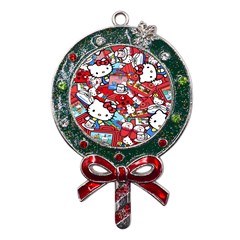 Hello-kitty-61 Metal X mas Lollipop With Crystal Ornament by nateshop