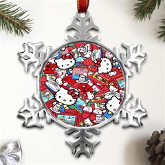 Hello-kitty-61 Metal Small Snowflake Ornament by nateshop