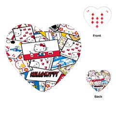 Hello-kitty-62 Playing Cards Single Design (heart) by nateshop