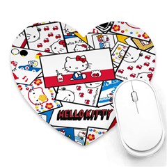 Hello-kitty-62 Heart Mousepad by nateshop