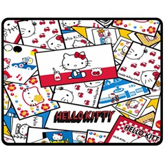 Hello-kitty-62 Fleece Blanket (medium) by nateshop