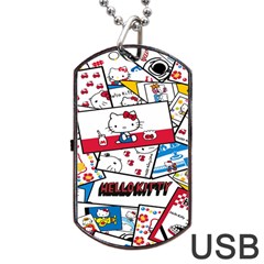 Hello-kitty-62 Dog Tag Usb Flash (one Side) by nateshop