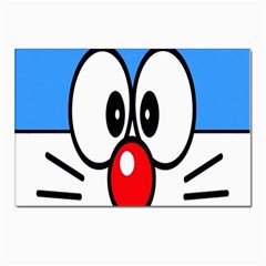 Doraemon Face, Anime, Blue, Cute, Japan Postcard 4 x 6  (pkg Of 10) by nateshop