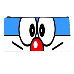 Doraemon Face, Anime, Blue, Cute, Japan Pencil Case by nateshop