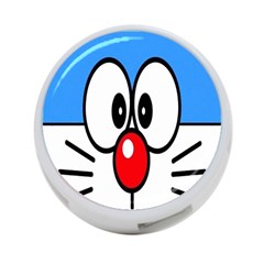 Doraemon Face, Anime, Blue, Cute, Japan 4-port Usb Hub (two Sides) by nateshop