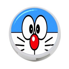 Doraemon Face, Anime, Blue, Cute, Japan 4-port Usb Hub (one Side) by nateshop