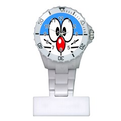 Doraemon Face, Anime, Blue, Cute, Japan Plastic Nurses Watch by nateshop