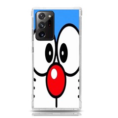 Doraemon Face, Anime, Blue, Cute, Japan Samsung Galaxy Note 20 Ultra Tpu Uv Case by nateshop