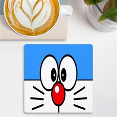 Doraemon Face, Anime, Blue, Cute, Japan Uv Print Square Tile Coaster  by nateshop