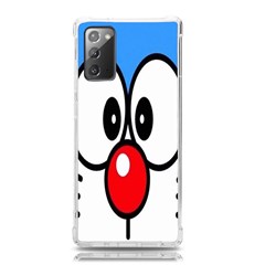 Doraemon Face, Anime, Blue, Cute, Japan Samsung Galaxy Note 20 Tpu Uv Case by nateshop