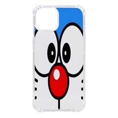 Doraemon Face, Anime, Blue, Cute, Japan Iphone 14 Tpu Uv Print Case