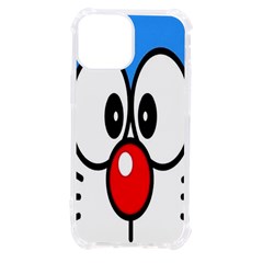 Doraemon Face, Anime, Blue, Cute, Japan Iphone 13 Mini Tpu Uv Print Case by nateshop