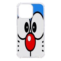 Doraemon Face, Anime, Blue, Cute, Japan Iphone 13 Pro Tpu Uv Print Case by nateshop