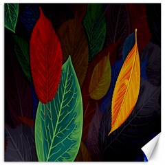 Leaves, Colorful, Desenho, Falling, Canvas 16  X 16  by nateshop