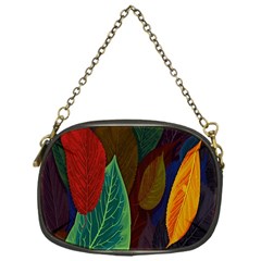 Leaves, Colorful, Desenho, Falling, Chain Purse (one Side) by nateshop