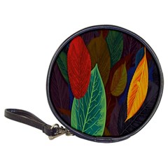 Leaves, Colorful, Desenho, Falling, Classic 20-cd Wallets by nateshop