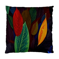 Leaves, Colorful, Desenho, Falling, Standard Cushion Case (one Side) by nateshop