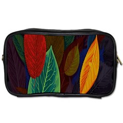 Leaves, Colorful, Desenho, Falling, Toiletries Bag (one Side) by nateshop