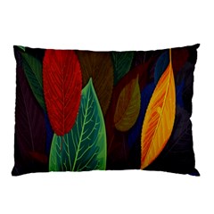 Leaves, Colorful, Desenho, Falling, Pillow Case (two Sides) by nateshop