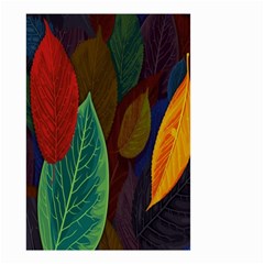 Leaves, Colorful, Desenho, Falling, Small Garden Flag (two Sides) by nateshop