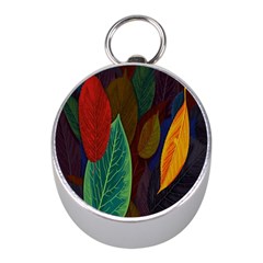 Leaves, Colorful, Desenho, Falling, Mini Silver Compasses