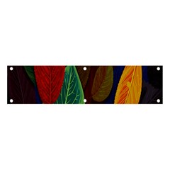 Leaves, Colorful, Desenho, Falling, Banner And Sign 4  X 1  by nateshop