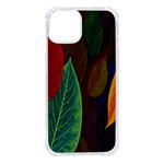 Leaves, Colorful, Desenho, Falling, iPhone 14 TPU UV Print Case Front