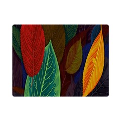 Leaves, Colorful, Desenho, Falling, Premium Plush Fleece Blanket (mini) by nateshop