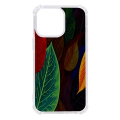 Leaves, Colorful, Desenho, Falling, Iphone 13 Pro Tpu Uv Print Case