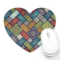 Mandala Pattern Abstract , Mandala, Pattern, Abstract Heart Mousepad by nateshop