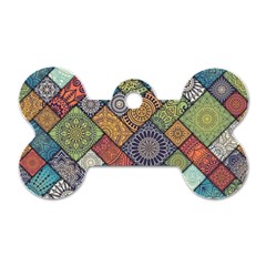 Mandala Pattern Abstract , Mandala, Pattern, Abstract Dog Tag Bone (one Side) by nateshop