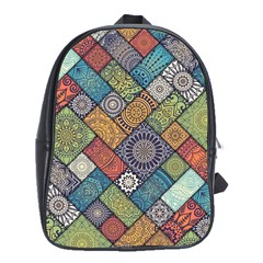 Mandala Pattern Abstract , Mandala, Pattern, Abstract School Bag (xl) by nateshop