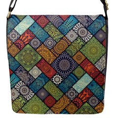 Mandala Pattern Abstract , Mandala, Pattern, Abstract Flap Closure Messenger Bag (s) by nateshop