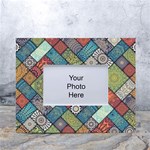 Mandala Pattern Abstract , Mandala, Pattern, Abstract White Tabletop Photo Frame 4 x6  Front