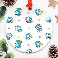 Doraemon Round Ornament (two Sides) by nateshop