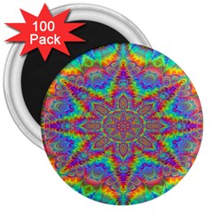 Mandala, Pattern, Abstraction, Colorful, Hd Phone 3  Magnets (100 Pack) by nateshop