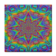 Mandala, Pattern, Abstraction, Colorful, Hd Phone Tile Coaster by nateshop