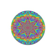 Mandala, Pattern, Abstraction, Colorful, Hd Phone Magnet 3  (round) by nateshop