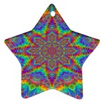 Mandala, Pattern, Abstraction, Colorful, Hd Phone Ornament (Star) Front