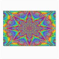 Mandala, Pattern, Abstraction, Colorful, Hd Phone Postcards 5  X 7  (pkg Of 10) by nateshop