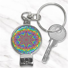 Mandala, Pattern, Abstraction, Colorful, Hd Phone Nail Clippers Key Chain by nateshop