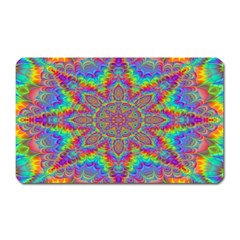 Mandala, Pattern, Abstraction, Colorful, Hd Phone Magnet (rectangular) by nateshop