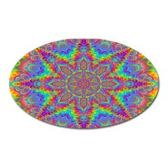 Mandala, Pattern, Abstraction, Colorful, Hd Phone Oval Magnet