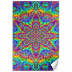 Mandala, Pattern, Abstraction, Colorful, Hd Phone Canvas 24  X 36  by nateshop