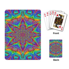 Mandala, Pattern, Abstraction, Colorful, Hd Phone Playing Cards Single Design (rectangle) by nateshop