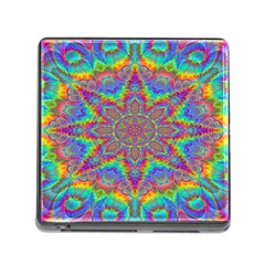 Mandala, Pattern, Abstraction, Colorful, Hd Phone Memory Card Reader (square 5 Slot) by nateshop