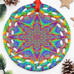 Mandala, Pattern, Abstraction, Colorful, Hd Phone Ornament (round Filigree)