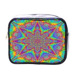 Mandala, Pattern, Abstraction, Colorful, Hd Phone Mini Toiletries Bag (one Side) by nateshop