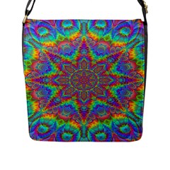 Mandala, Pattern, Abstraction, Colorful, Hd Phone Flap Closure Messenger Bag (l) by nateshop