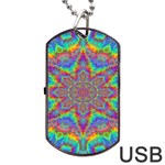 Mandala, Pattern, Abstraction, Colorful, Hd Phone Dog Tag USB Flash (One Side) Front